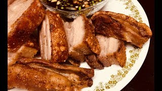 Crispy Pork Belly Crackling  Roasted Pork Belly [upl. by Ynamreg]