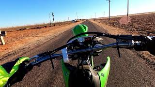 Kawasaki KLX 300R little review and ride [upl. by Tarrel]