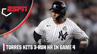 Gleyber Torres’ HR blows World Series Game 4 wide open for Yankees  ESPN MLB [upl. by French]