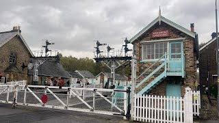 Grosmont railway station North York Moors National Park [upl. by Muriel]