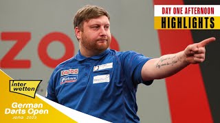 THE EURO TOUR RETURNS  Day One Afternoon Highlights  2023 German Darts Open [upl. by Laurinda107]