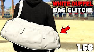 How To Get The White Duffel Bag Glitch In Gta 5 Online 168 [upl. by Neila]