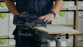 The Festool Edge Bander CONTURO KA 65 setting up and preparing [upl. by Eloise]