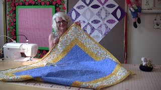 An Easy way to sew the binding on your quilt top [upl. by Medorra483]