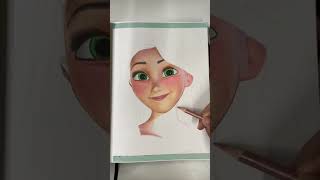 ASMR drawing Rapunzel edit rapunzel disney tangledrapunzel rapunzelstangledadventure encanto [upl. by Nalyr581]