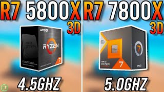 Ryzen 7 5800X3D vs Ryzen 7 7800X3D  Big Difference [upl. by Eiknarf]