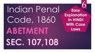 Abetment  Indian Penal Code  UGC  NET [upl. by Asirrac]