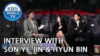 Interview with Son Yejin amp Hyun Bin Entertainment Weekly20180813 [upl. by Eixid]