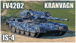 FV4202 Kranvagn amp IS4 • WoT Blitz Gameplay [upl. by Skilken]