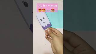 Diy ice cream box with paper 😍🤩🥰 [upl. by Ailhat]