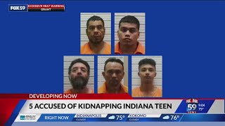 Five men accused of kidnapping Indiana teen heres what we know [upl. by Iaria]