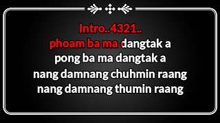 Phoam ba ma karaoke with lyrics  Hatwang hosai  Nocte karaoke [upl. by Haceber]