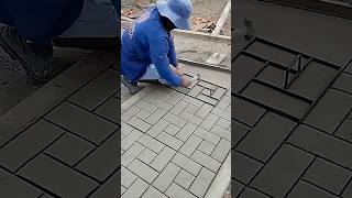 How to make road made of cement like brick [upl. by Osher]