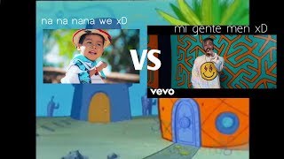 Movimiento naranja VS J Balvin version bob esponja vs calamardo [upl. by Morgenthaler]