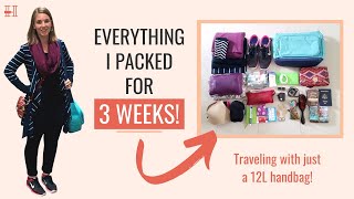 Ultralight Packing How I Packed for 3 Weeks of Travel in a 12L Bag [upl. by Ile]