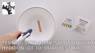 Hydrion QT10 Quat Test Kit [upl. by Ardeid584]