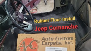 How to install Rubber Floor Covering in a Jeep Cherokee XJ or Comanche MJ [upl. by Opiuuk468]