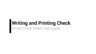 779081 SMART CHECK WRITER  Writing and Printing Cheques [upl. by Kuska]