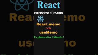 Important React Interview Question Reactmemo vs useMemo  coding reactjs codinginterview [upl. by Eednil494]