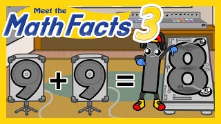 Meet the Math Facts Addition amp Subtraction  9  9  18  Preschool Prep Company [upl. by Ynove]