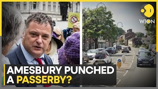 Labour Suspends MP Mike Amesbury After Video Appears To Show Him Punching A Man  WION [upl. by Odracir]