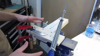 How to make and use a filing jig for knife blades [upl. by Coke]