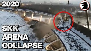 Final Seconds  Russian Worker Cuts Too Much  Entire Stadium Collapses SKK Arena 2020 [upl. by Eixam456]