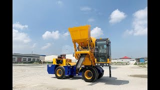 How does a selfloading concrete mixer work [upl. by Ocirled]