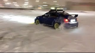 Subaru WRX amp STis Fun in the Snow [upl. by Genaro]