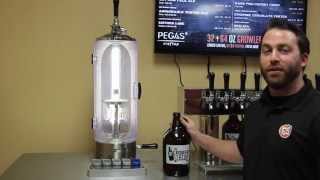 How to Fill Growlers With The Pegas Craftap [upl. by Aicilec]