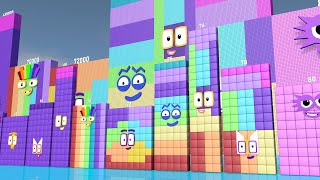 Numberblocks Super Duper Rectangle 12 75 99000000 MILLION BIGGEST Numberblocks Number Patterns [upl. by Neehar]