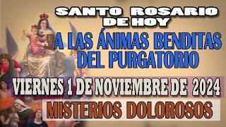 SANTO ROSARIO A LAS ANIMAS BENDITAS DEL PURGATORIO DEL DIA HOY VIERNES 1 DE NOVIEMBRE DE 2024 [upl. by Nahguav341]