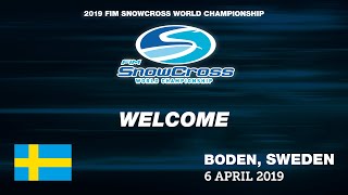 Welcome to Boden  FIM Snowcross World Championship  Sweden 2019 Motocross [upl. by Hume]