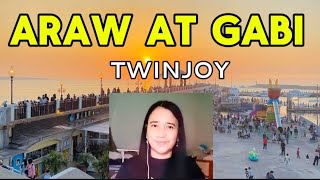 ARAW AT GABI   LYRICS   TWINJOY [upl. by Mccowyn]