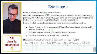 📝PDF  COMPÉTENCE  Calculer une concentration effective  TLEPCMPAEX1Q2 [upl. by Annohs]