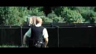 Hot Fuzz Garden Fence Jump [upl. by Dnalor]