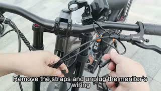 LANKELEISI MG800MAX how to replace the dashboard meter [upl. by Nosidam]