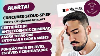 Professores do Estado SP Você deve emitir os seus antecedentes criminais agora se não será punido [upl. by Clite44]