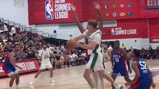 Baylor Scheierman CRAZY Passing HIGHLIGHTS  Celtics Summer League [upl. by Jochebed]