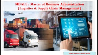 MBALS  Master of Business Administration Logistics amp Supply Chain Management [upl. by Atterrol]