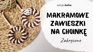 Macrame Christmas Ornaments DIY  Zawieszki na choinkę zakręcone MAKRAMA [upl. by Yewed780]