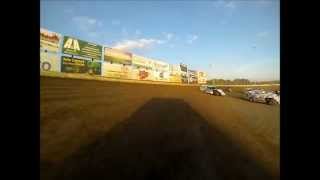 Alan Wagners 44 USRA modified heat race at Deer Creek Speedway [upl. by Enilraep]