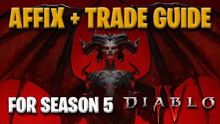 Ultimate Affix amp Trade Guide  With Practical Overviews Diablo 4 Basics [upl. by Camilla54]