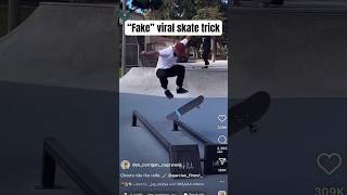 I Did The “FAKE” Skateboarding Trick shorts skateboarding skate skateboard [upl. by Lewin]