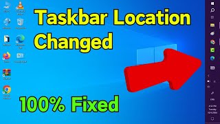 How to Change taskbar Location  How to Change Taskbar Right Left Bottom Top  Windows 7810 [upl. by Cirala]