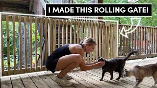 EP 3  Building a rolling deck gate for my cats [upl. by Robbi]