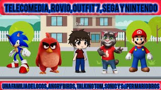 Una Familia De Locos Angry Birds Talking Tom Sonic Y Súper Mario Bros La Serie Ep9 T2 [upl. by Fletch]