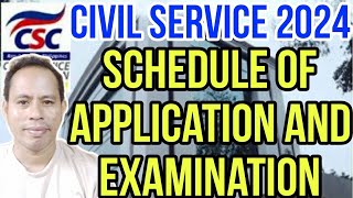 ✅CIVIL SERVICE OFFICIAL APPLICATION AND EXAMINATION SCHEDULE 2024 BATCH 2 [upl. by Madel455]