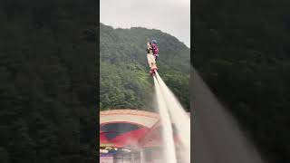 Flyboard montage  water jetpack water world this is to high shorts [upl. by Sinaj]