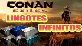 LINGOTES INFINITOS  TRUCO  ACERO METAL CELESTIAL  CONAN EXILES [upl. by Christmas]